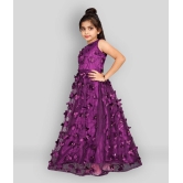 JULEE Net Gown For Girls ( Pack of 1 , Purple ) - None