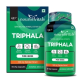 NourishVitals Triphala Pure Herbs, 500 mg Triphala Extract, Bowel Wellness, 60 Veg Capsules