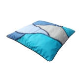 HugsnRugs Single Cotton Cushion Cover 40 x 40 cm (16 x 16) - Blue