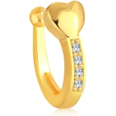 VIVASTRI Cubic Zirconia Gold-plated Plated Alloy Nathiya - Golden