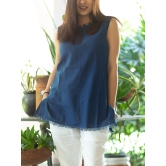 Khadi Top Natural Indigo-M