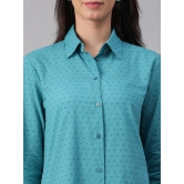 Oxolloxo Comfort Self Design Cotton Casual Shirt