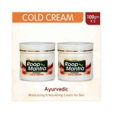 Roop Mantra Cold Cream 100gm, Pack of 2 (NON STICKY COLD CREAM, Moisturizing Cream with Natural Ingredients, Kesar Malai Body Cream)