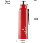 Milton Steel Fit 900 Insulated Inner Stainless Steel Water Bottle, 1 Piece, 630 ml, Red | Easy Grip | Leak Proof | Hot or Cold | School | Office | Gym | Hiking | Treking | Travel Bottle - Re