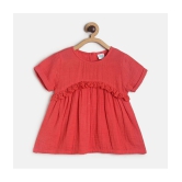 MINI KLUB - Red 100% Cotton Girls Top ( Pack of 1 ) - None