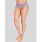 ILRASO - Purple Cotton Printed Women's Briefs ( Pack of 1 ) - None