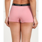 Young trendz Women Boy Short Pink Panty-S / Pink