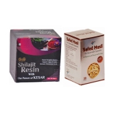 G & G Pharmacy Shilajit Resin With Power Of Kesar30gm & Safed Musli 30 no.s