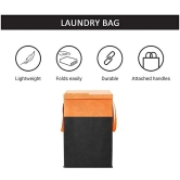 SH. NASIMA 75 L capacity Multi Colour Laundry Bag - Orange