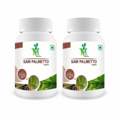 Mint Veda Saw Palmetto Extract 800mg - Natural Hair Growth for Men & Women, 60 Veg Capsules Pack of 2