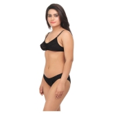 TCG Black Lace Bra & Panty Set - 40