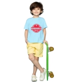 Boys Cotton Adorable Baby Half Sleeve TShirt (Sky Blue) PID41499