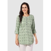 Meher Impex - Green Rayon Womens A-line Kurti ( Pack of 1 ) - None