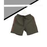 Mens Solid Brown Regular Fit Shorts-L