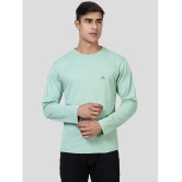 YHA - Mint Green Cotton Blend Regular Fit Mens T-Shirt ( Pack of 1 ) - None