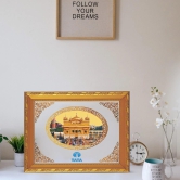 24K Gold Plated Swarn Mandir Customized Photo Frame For Corporate Gifting