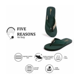 G Best Green Men's Thong Flip Flop - None