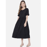 ALL WAYS YOU Polyester Black Empire Dress - Single - XL