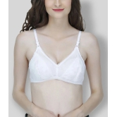 Elina - White Cotton Non - Padded Womens T-Shirt Bra ( Pack of 1 ) - 40B