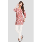 Meher Impex Cotton Printed Straight Womens Kurti - Pink ( Pack of 1 ) - None