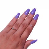 GLOSSY STILLETO NAILS (NAIL KIT INCLUDED)-Lavender Blue