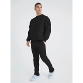 Solid Black Cozy Cut Co-Ords-S / Black