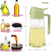 KATHIYAWADI Oil Dispenser & Mist Spray Bottle Olive Oil Spray Bottle Leakproof Seasoning Bottle Cooking Oil Container Kitchen Oil Bottle Cooking Baking Kitchen Air Fryer Salad Frying Baking