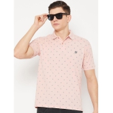 UBX Cotton Blend Regular Fit Printed Half Sleeves Mens Polo T Shirt - Pink ( Pack of 1 ) - None