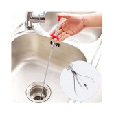 Stainless Steel Drain Cleaner 90cm Kitchen Bath Rod Hair Drain Pipe Cleaning Spring Stick