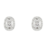 gilher White Stud Earrings ( Pack of 1 ) - White