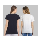 CHOZI - Multi Color Cotton Blend Regular Fit Women's T-Shirt ( Pack of 2 ) - None