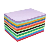 ECLET 40 pcs Color A4 Medium Size Sheets (10 Sheets Each Color) Art and Craft Paper Double Sided Colored set 294