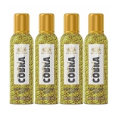 ST.JOHN Cobra No Gas Music Perfume Deodorant Body Spray For Men 100ml Each (400ml) - Pack of 4