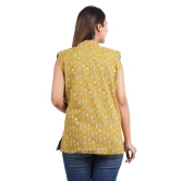 Tribes India Bagru Hand Block Printed Jacket - Yellow