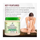 PURE JANGALI ORGANICS Hair Removal Powder Three in one Use For Powder D-Tan Skin 100G