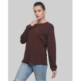 AKTIF Brown Cotton Blend Loose Fit Womens T-Shirt ( Pack of 1 ) - None