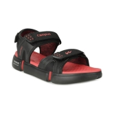 Campus Black Synthetic Floater Sandals - 7