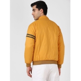 UrbanMark Men Mustard Regular Fit Quilted Bomber Jacket - None