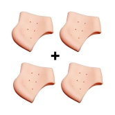 Bentag Pack of 2 Pair Silicone Heel Protector Anti-crack Pad Foot Protectors Free Size