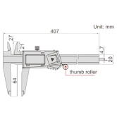 Insize Heavy Duty Digital Vernier Caliper - 1196-1196-300 (0-300MM)