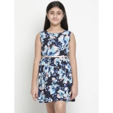 Oxolloxo Blue & Pink Floral Satin Dress