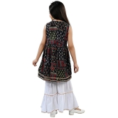 Arshia Fashions Black Rayon Girls Kurta and Sharara Set ( Pack of 1 ) - None