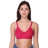 SONA Womens All Day Full Coverage Non Padded Cotton Bra-34 / B / PINK