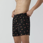 Splash Cotton Boxers - Surfer Black S