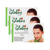 globus remedies Aloe Vera Vitamine-E & Milk Cream Soap 75 gm Pack of 3