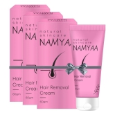 Namyaa Hair Removal Cream 180Gm &After Wax Serum Cream|For Bikini, Underarms, Legs|Pack Of 3