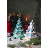 Snow White & Teal Christmas Tree - Set of 2 - Combo Pack