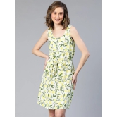 Oxolloxo Tropical Print Fit & Flare Dress