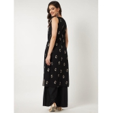 Pannkh - Black Rayon Womens Straight Kurti ( Pack of 1 ) - None