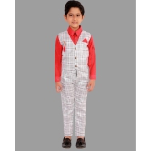 DKGF Fashion - Red Cotton Blend Boys Shirt & Pants ( Pack of 1 ) - None